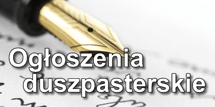 Ogłoszenia duszpasterskie